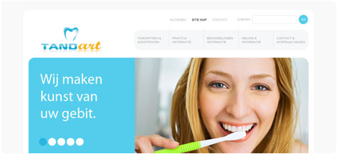Vernieuwde website